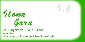 ilona gara business card